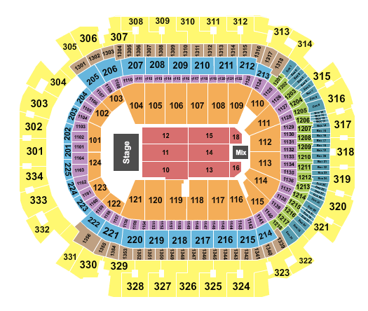 American Airlines Center Andrea Bocelli Seating Chart